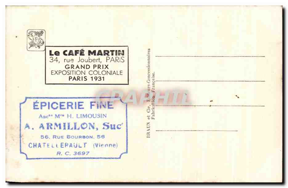 CPA Expostition Coloniale Internationale De Paris 1931 Entree Principale du Palais Est de l aection Metropolitaine — Rückseite