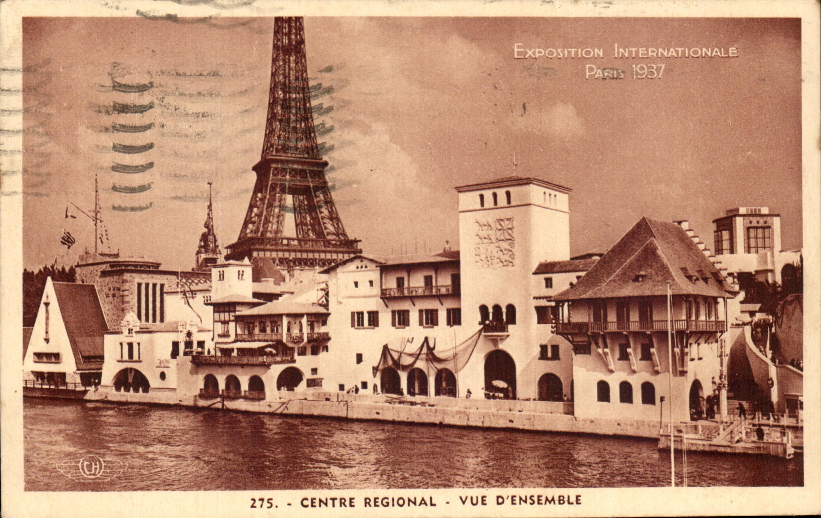 Exposition Internationale Paris 1937 — Centre Régional — Vue d'ensemble — H. CHIPAUD, n°275