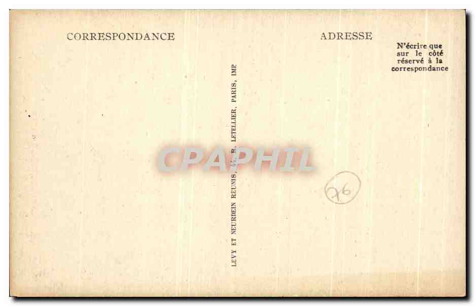 CPA Cathedrale De Rouen Arcs Boutants Et tour Centrale — Verso