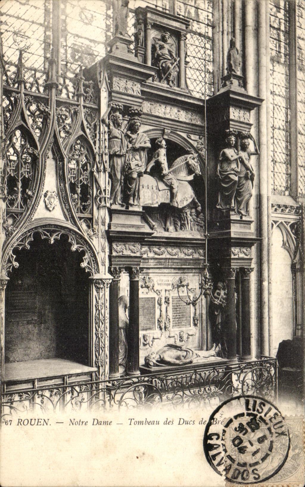 CPA Rouen Notre Dame Tombeau Des Ducs
