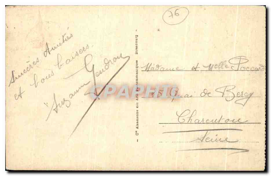 CPA Dieppe Vue Generate Prise De L'eglise — Verso