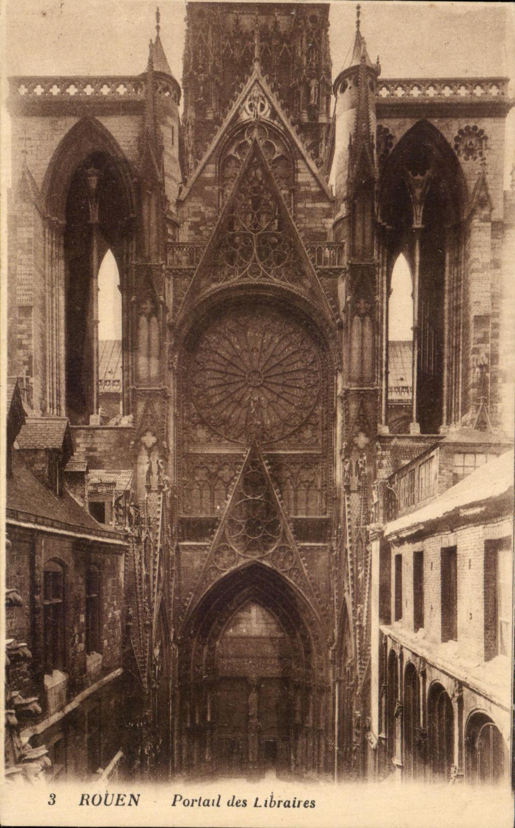 CPA Rouen Portail Des Libraires