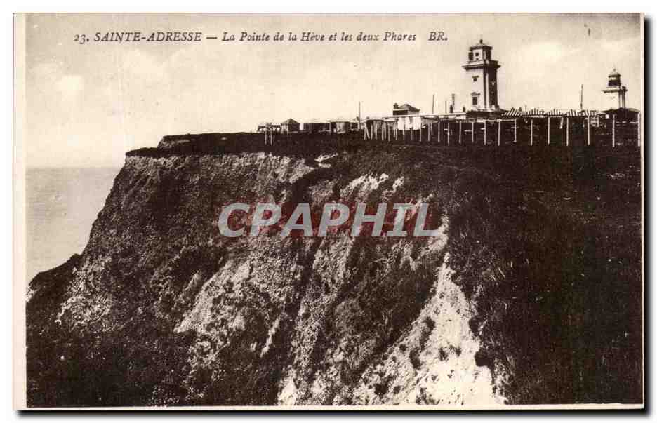 CPA Sainte Adresse La Pointe De La Heve Et Les Deux Phares