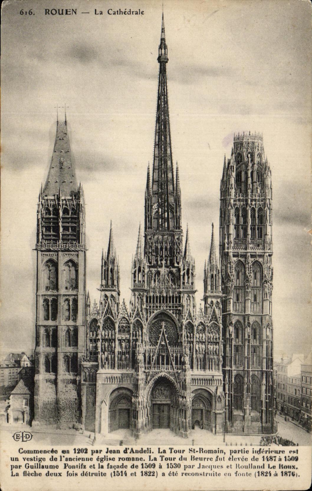 CPA Rouen La Cathedrale