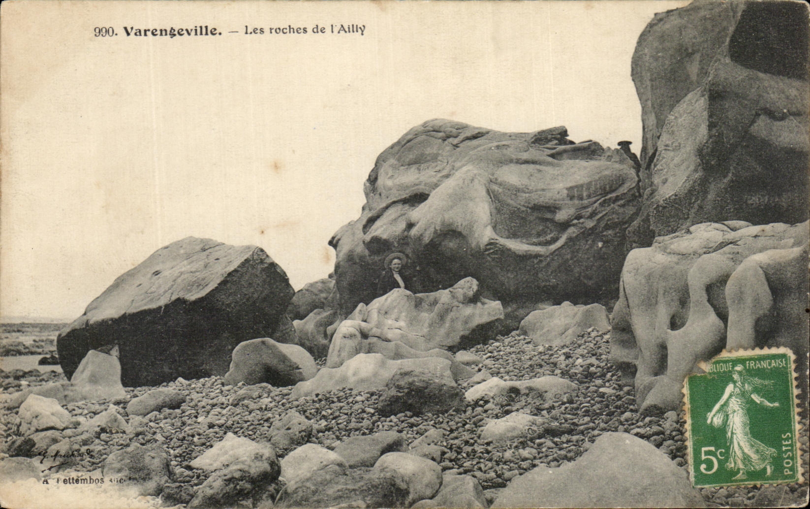 CPA Varengeville Les Roches De L'ailly