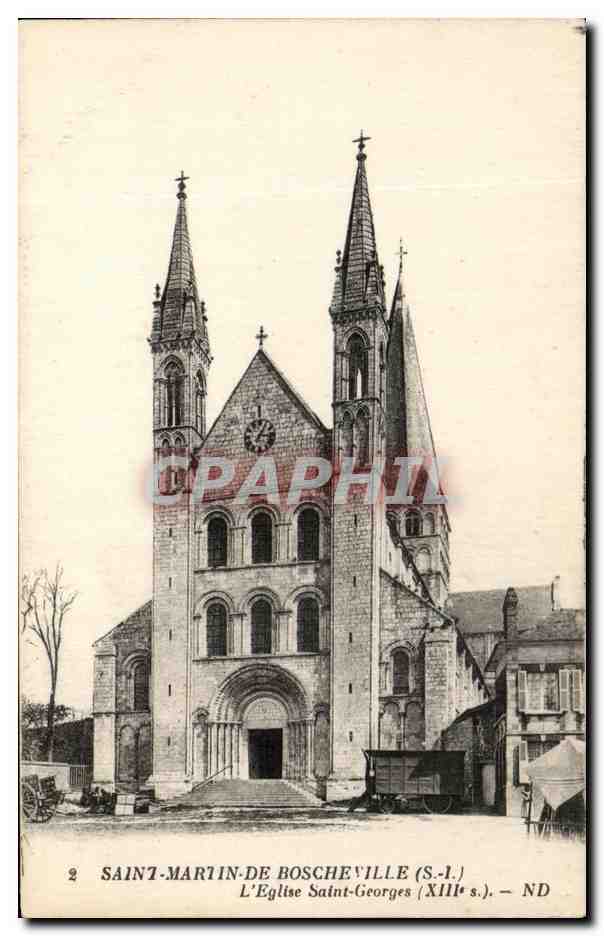 CPA Saint Martin De Boscheville L'Eglise Saint Georges