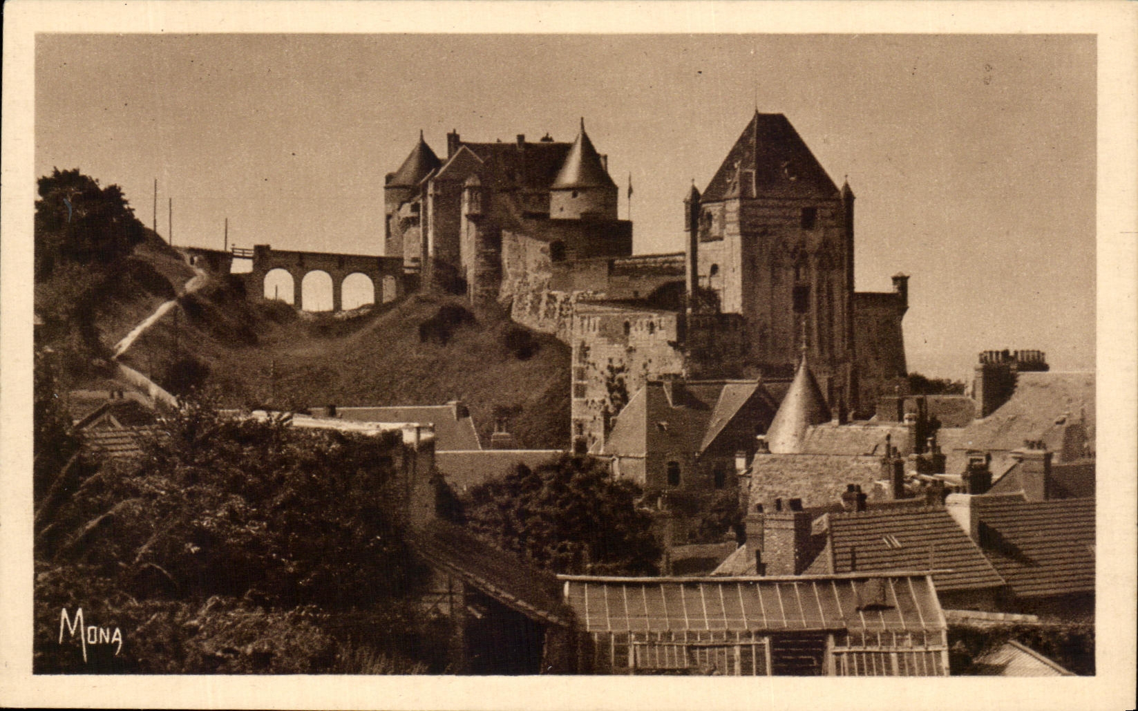 CPA Les Petits Tableaux de Normandie Dieppe Le Vieux Chateau