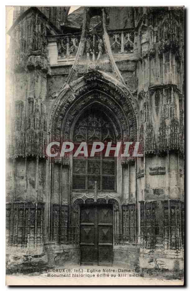 CPA Caudebec en Caux Eglise notre Dame Monument historique 