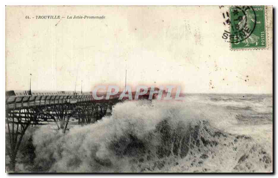 CPA Trouville La Jetee Promenade 