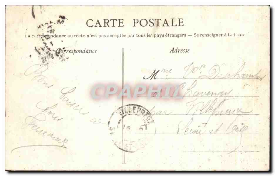CPA Trouville La Jetee Promenade  — Rückseite