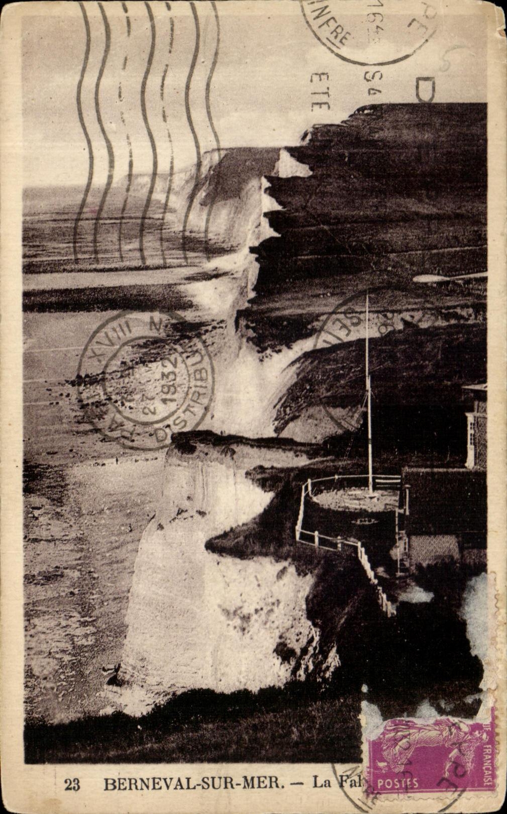 CPA Berneval Sur Mer La falaise
