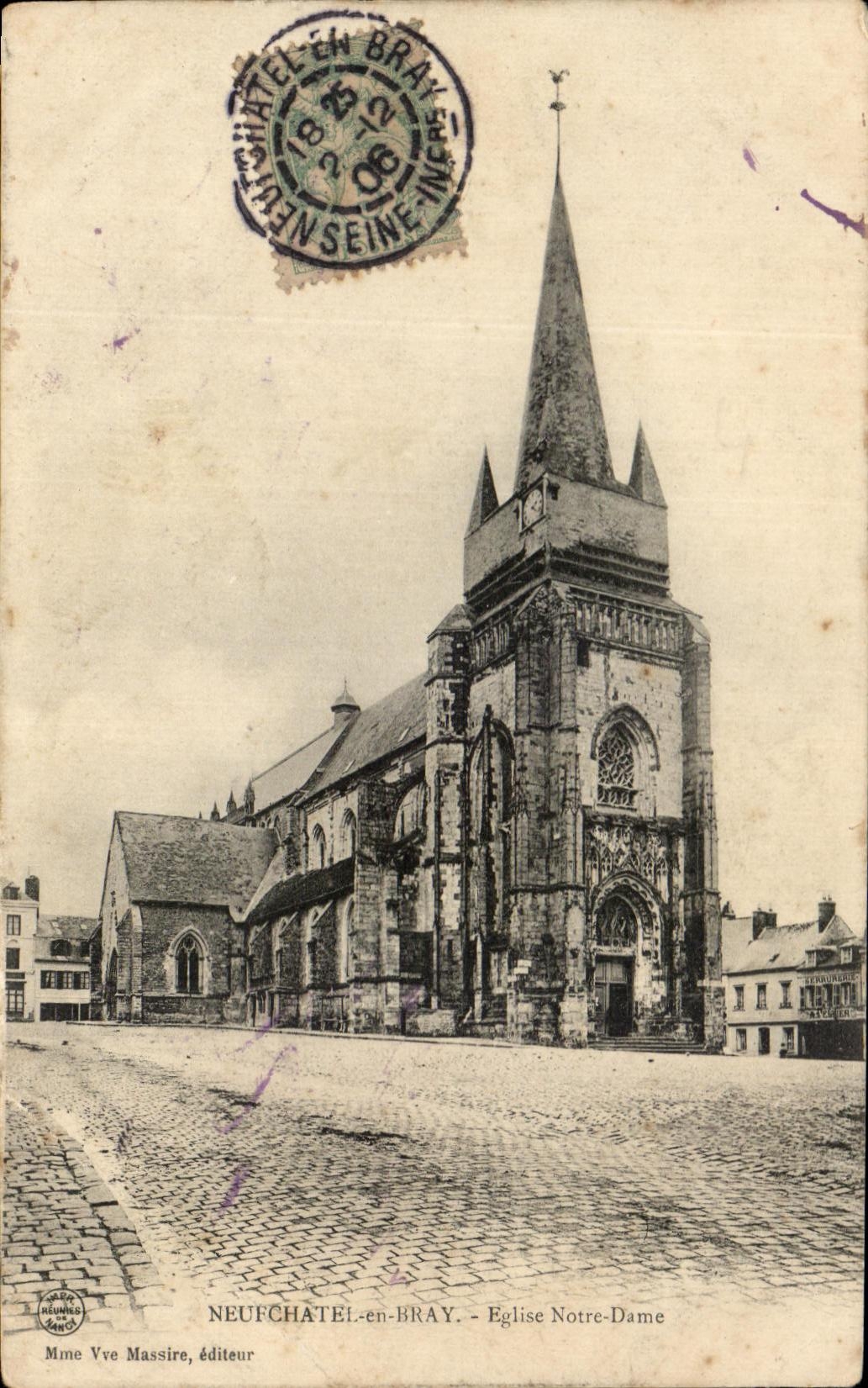 CPA Neufchatel En Bray Eglise Notre Dame 