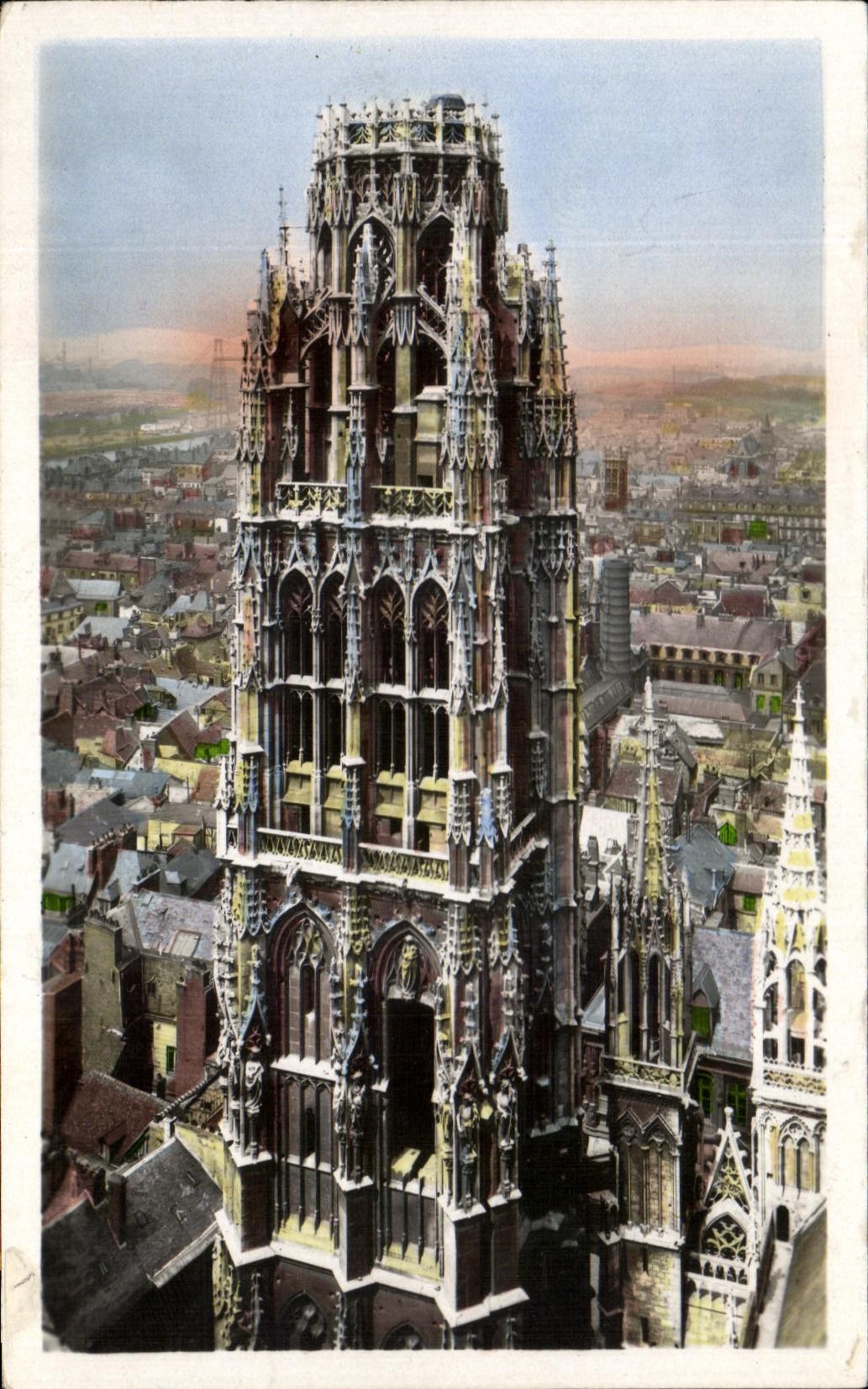 CPA Rouen La Tour de Beurre