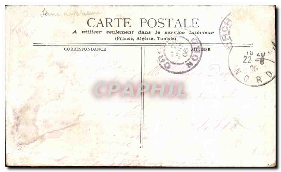 CPA Rouen La Cathedrale — Verso