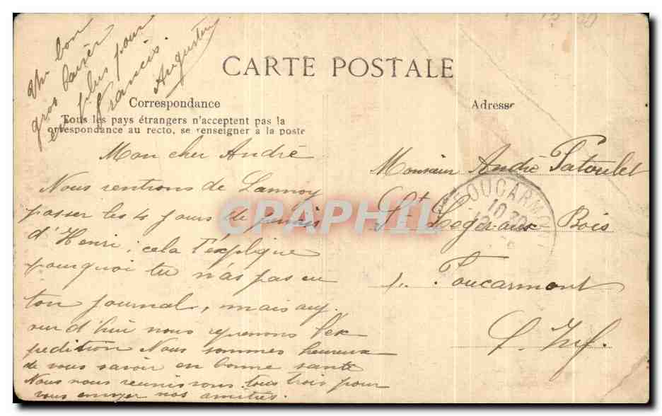 CPA Rouen Eglise Saint Ouen — Verso