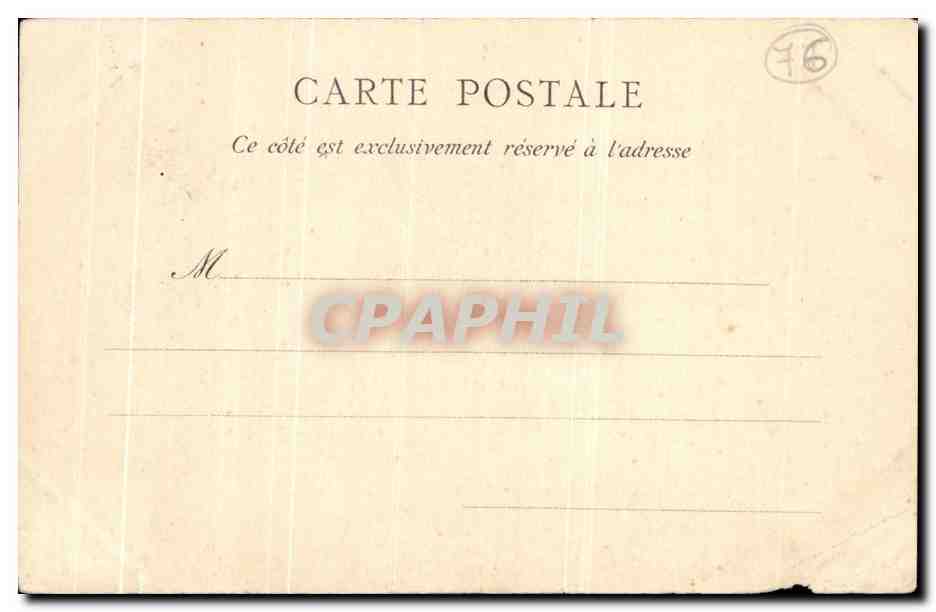 CPA Fecamp Portail de l'Eglise Saint Etienne — Rückseite