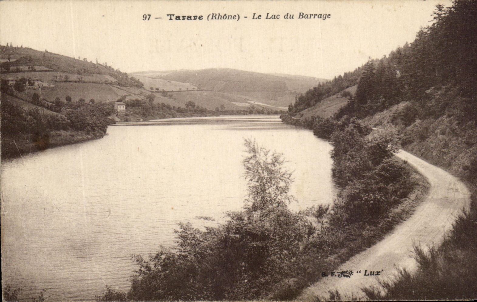 Tavare (Rhône) — Le Lac du Barrage — B.F. Lux