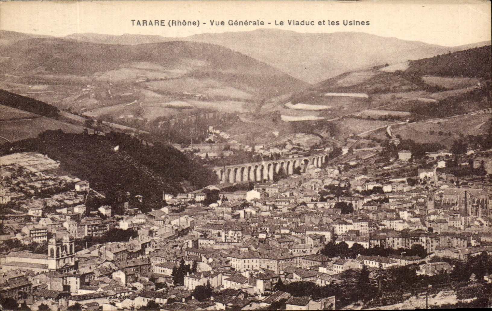 Tarare (Rhône) - Vue Générale - Le Vladuc et les Usines