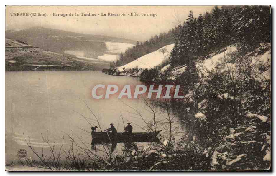 Tarare (Rhône) - Barrage de la Turdine - Effet de neige