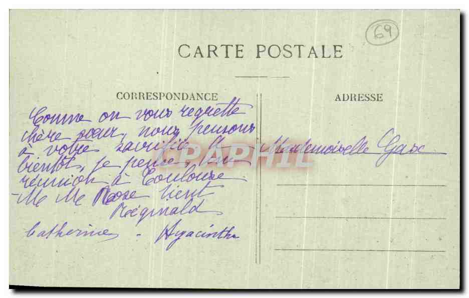 CPA Ste Foy Les Lyon La Chapelle De Beaunant — Rückseite