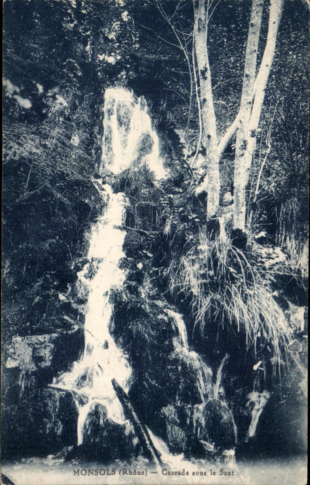 Monsols (Rhône) — Wasserfall unter dem Saut — Verlag: M. MENARD, n° 69