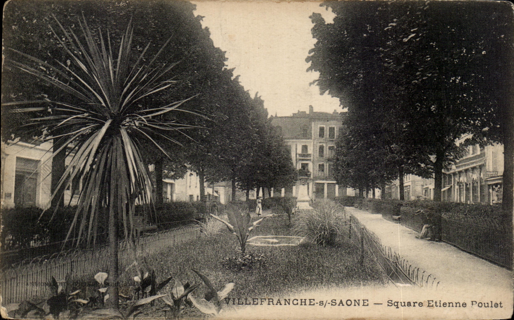CPA Villefranche Saone Square Etienne Poulet