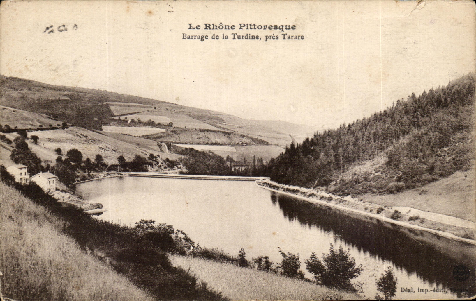 CPA La Rhone Pittoresque Barrage De La Turdine Pres Tarare