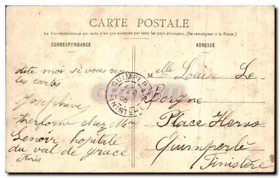 CPA Fantaisie Enfants — Rückseite
