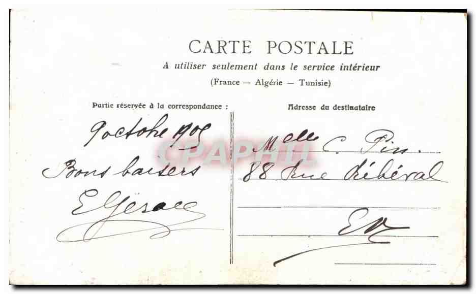 CPA Fantaisie Enfant Printania — Rückseite