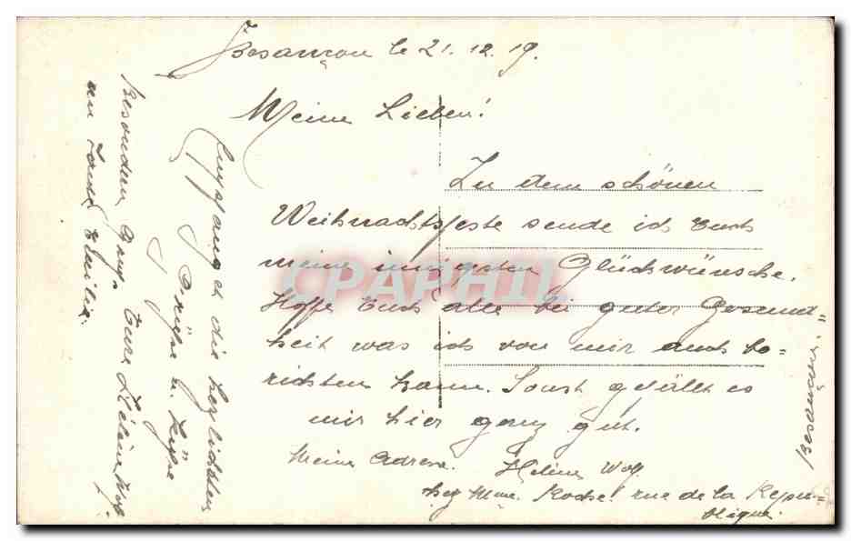 CPA Fantaisie Enfant — Rückseite
