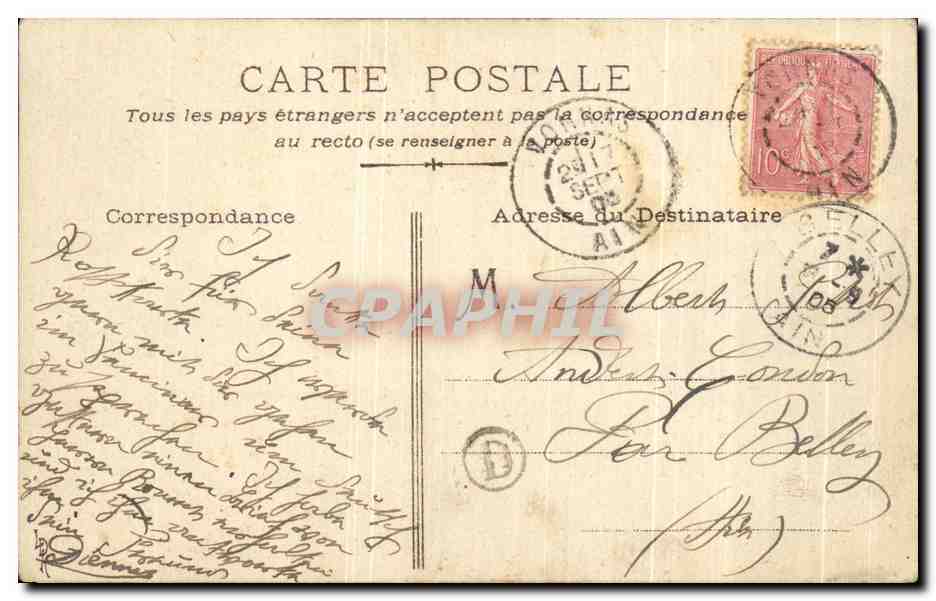 CPA Les glaneuses — Rückseite