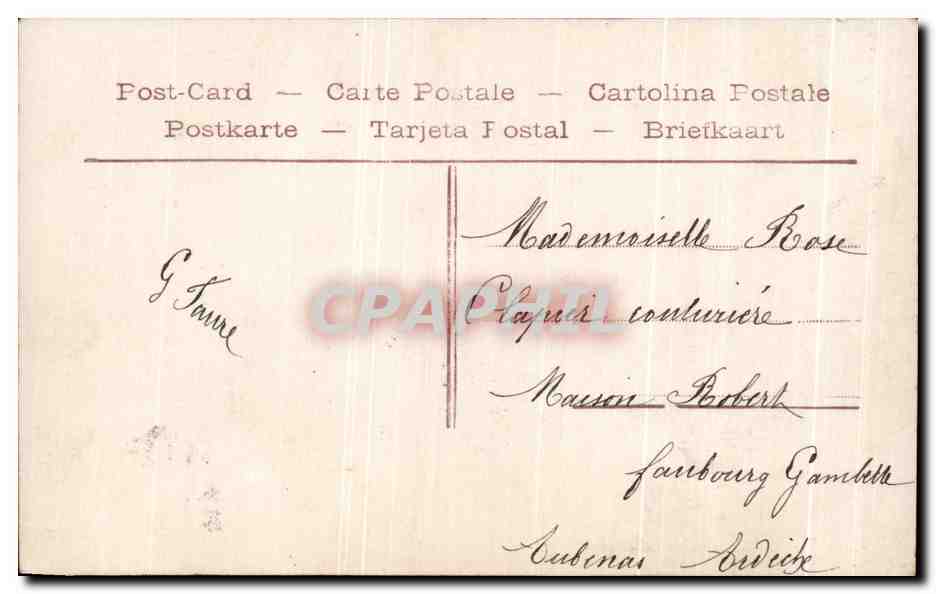 CPA Fantaisie Enfant — Verso