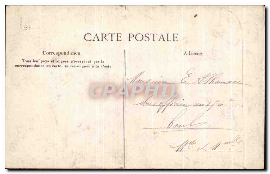 CPA Fantaisie A la mer  — Rückseite