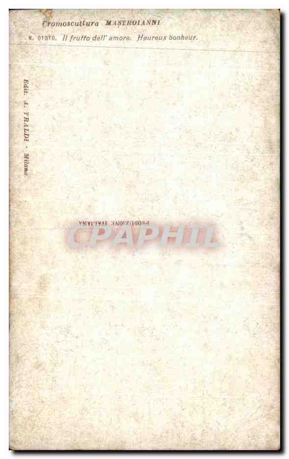 CPA Fantaisie Femme Paysans — Rückseite