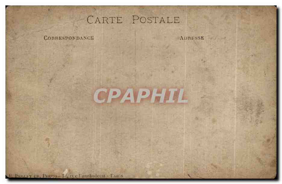 CARTE PHOTO Hommes au champs  — Rückseite