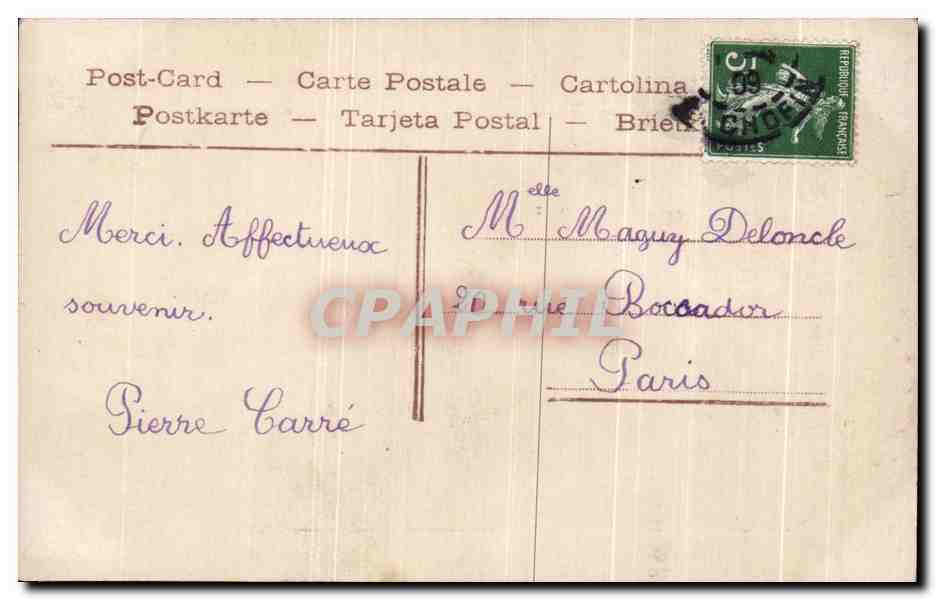 CPA Fantaisie Enfant 1er avril Poissons  — Rückseite
