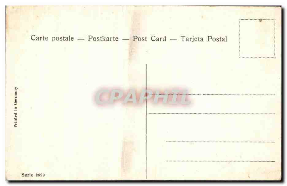 CPA Fantaisie Femme — Rückseite