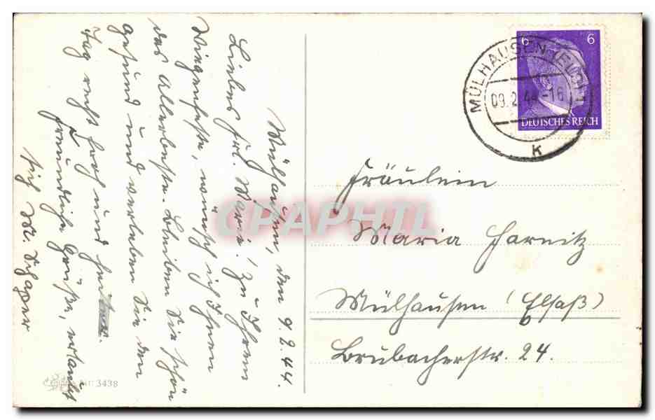 CPA Fantaisie Fleurs  — Verso