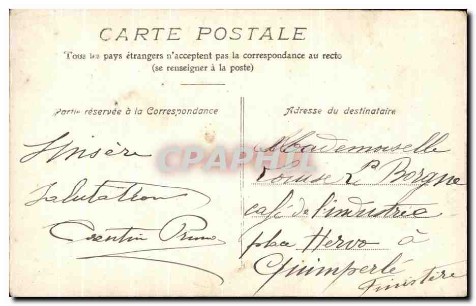 CPA Fantaisie Enfant — Rückseite