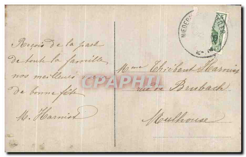 CPA Fantaisie Femme  — Verso