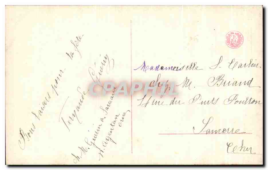 CPA Fantaisie Enfant — Rückseite