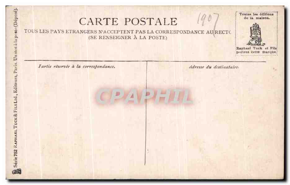 CPA Fantaisie Femme  — Verso