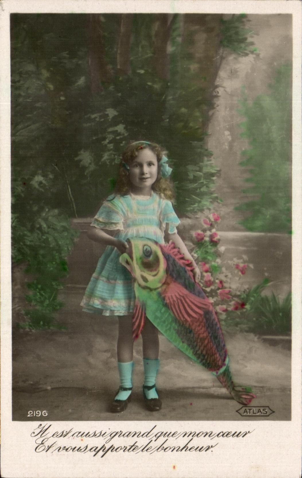 CPA Fantaisie Enfant Poisson 
