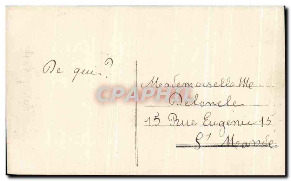 CPA Fantaisie Enfant Cuisinier poissons  — Rückseite