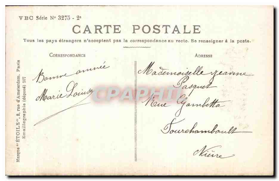 CPA Fantaisie Enfant — Verso