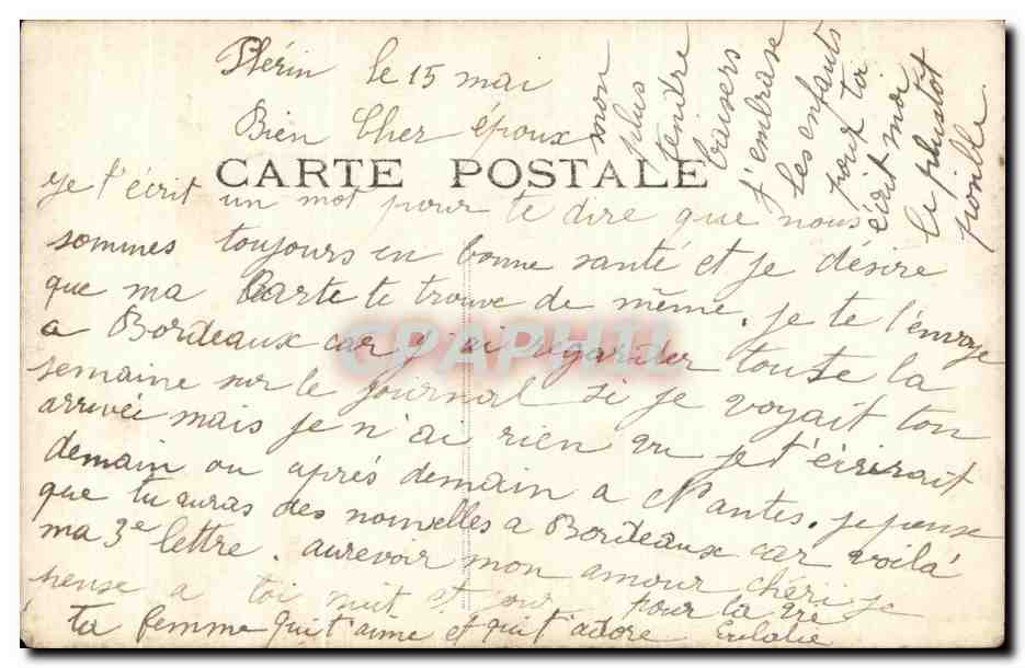 CPA Fantaisie Enfant — Rückseite