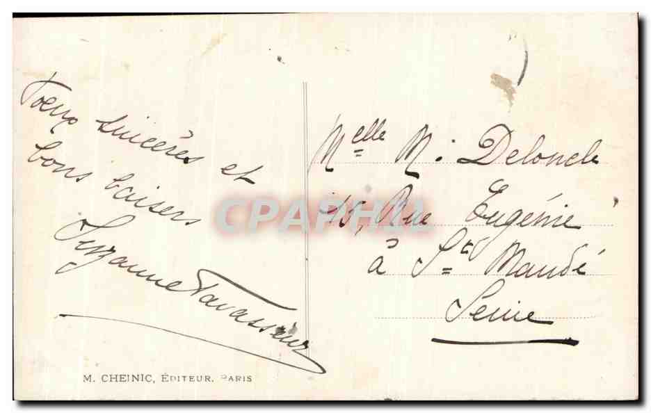 CPA Fantaisie Enfant — Rückseite