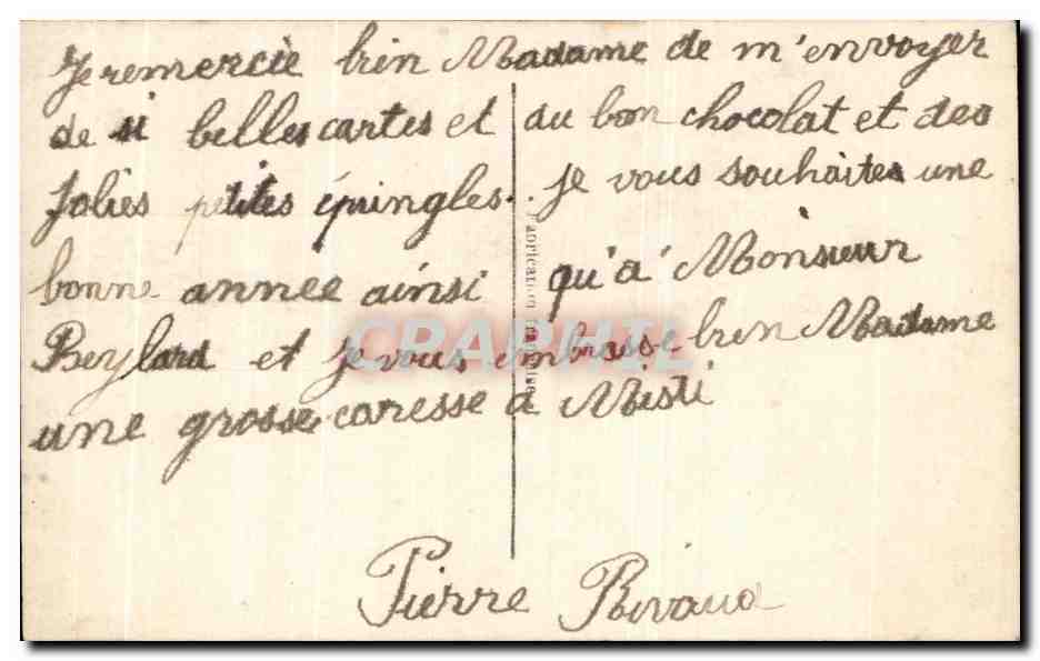 CPA Fantaisie Enfant — Rückseite