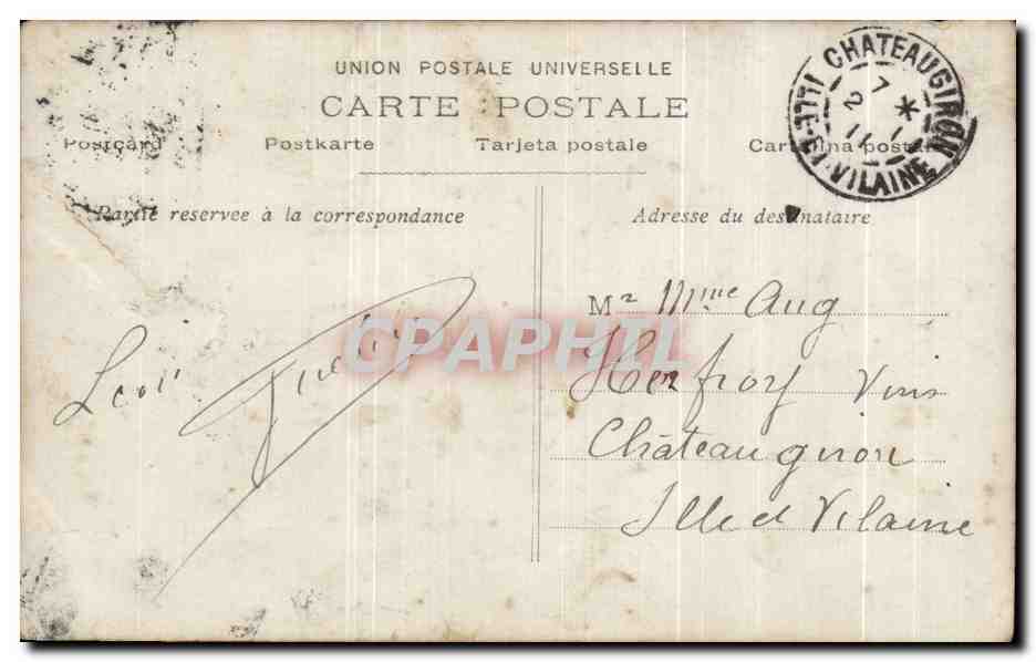 CPA Fantaisie Femme Champagne  — Rückseite