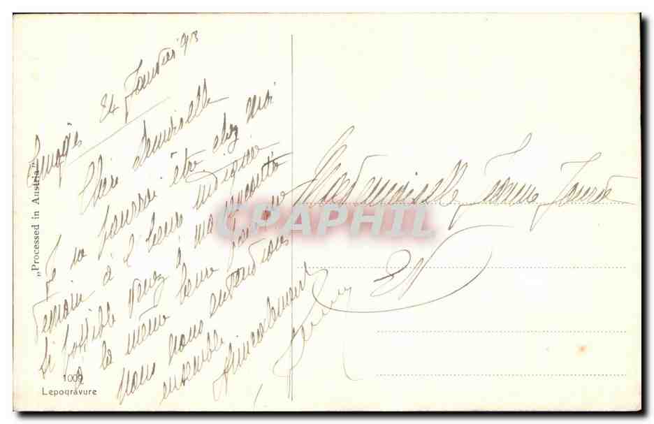 CPA Fantaisie Femme  — Verso